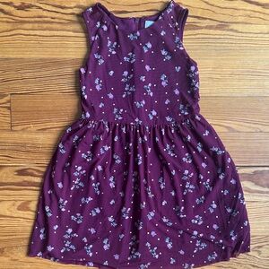 Children’s Place Kids Dress - Burgundy Floral (6)